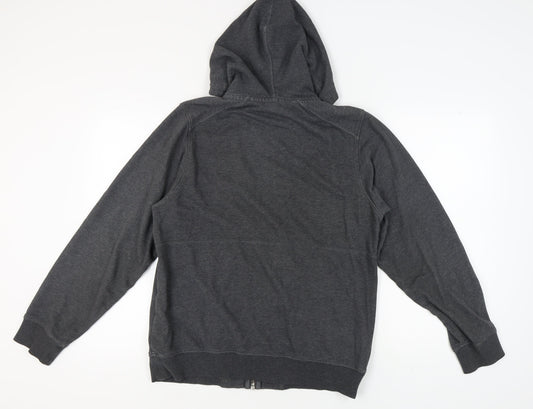 TOG 24 Men's Grey Full Zip Hoodie with Logo