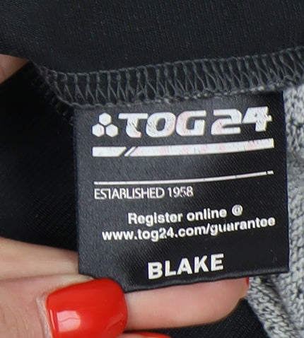 TOG 24 Men's Grey Full Zip Hoodie with Logo