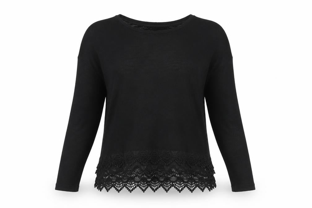 Front view of Nine by Savannah Miller Black Women's jumper, size 12