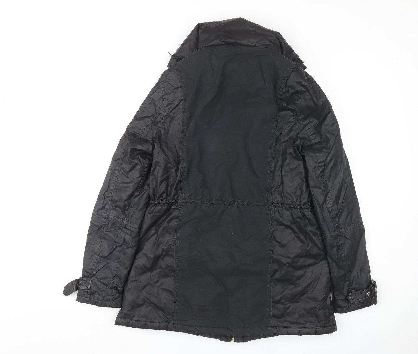 River Island Women's Black Parka Jacket Size 14