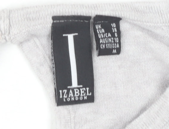 Izabel London Women's Grey Knit Pullover Jumper Size 10