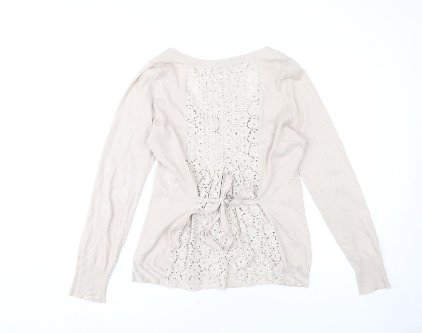 Adolfo Dominguez Women's Beige Cardigan S