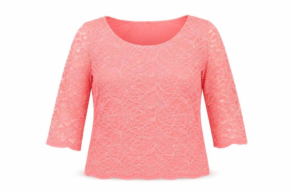 Marks and Spencer Women's Pink Lace Blouse Size 14