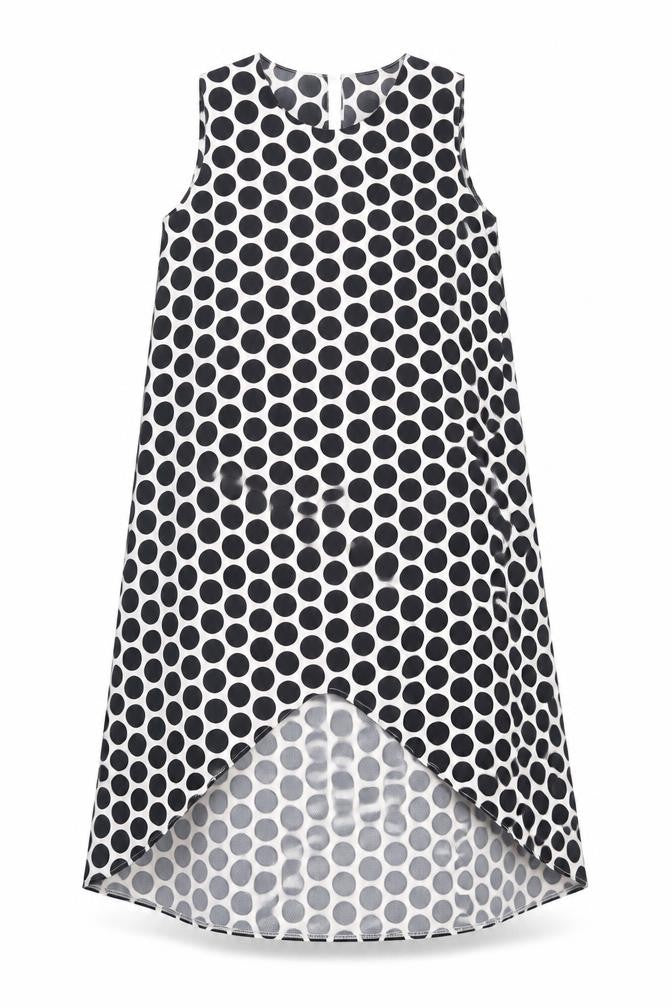 Collection London Women's Black Polka Dot Shift Dress