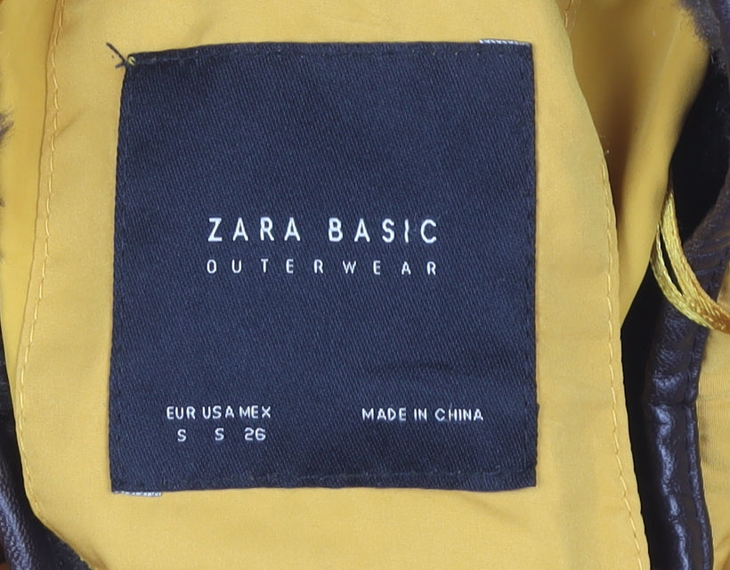 Zara Women's Yellow Puffer Jacket S Casual