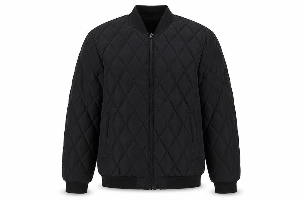 SMOG Men's Black XL Basic Quilted Jacket