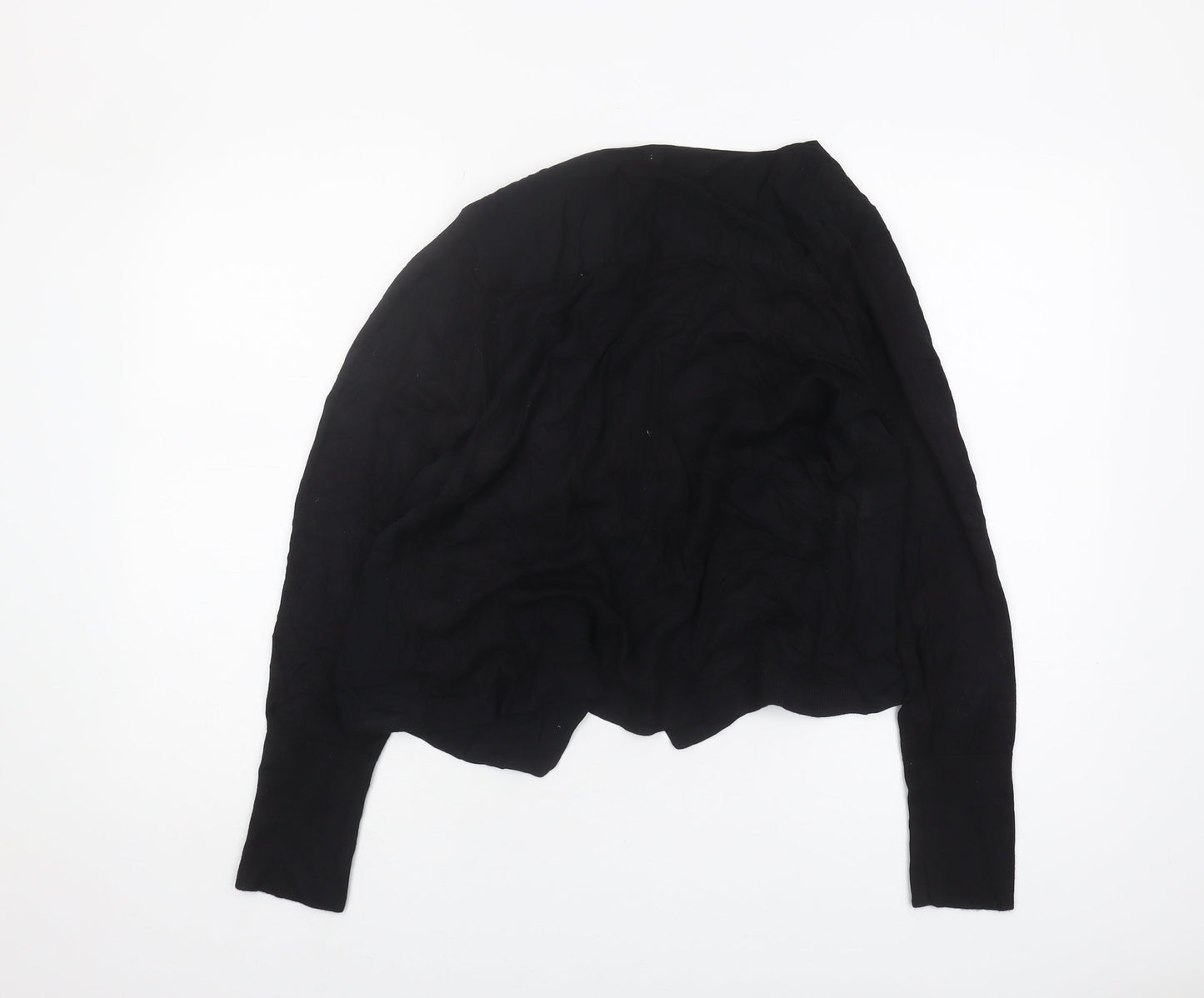 Marks and Spencer Black Women's Open Front Cardigan, Size 12