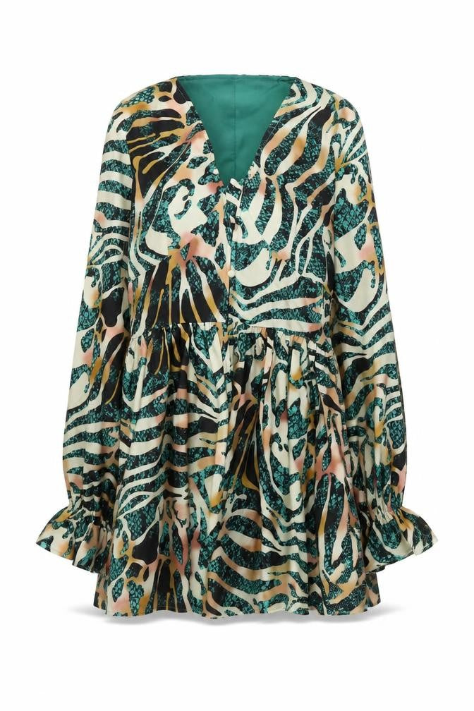 PrettyLittleThing Women's Multicoloured A-Line Dress Size 8
