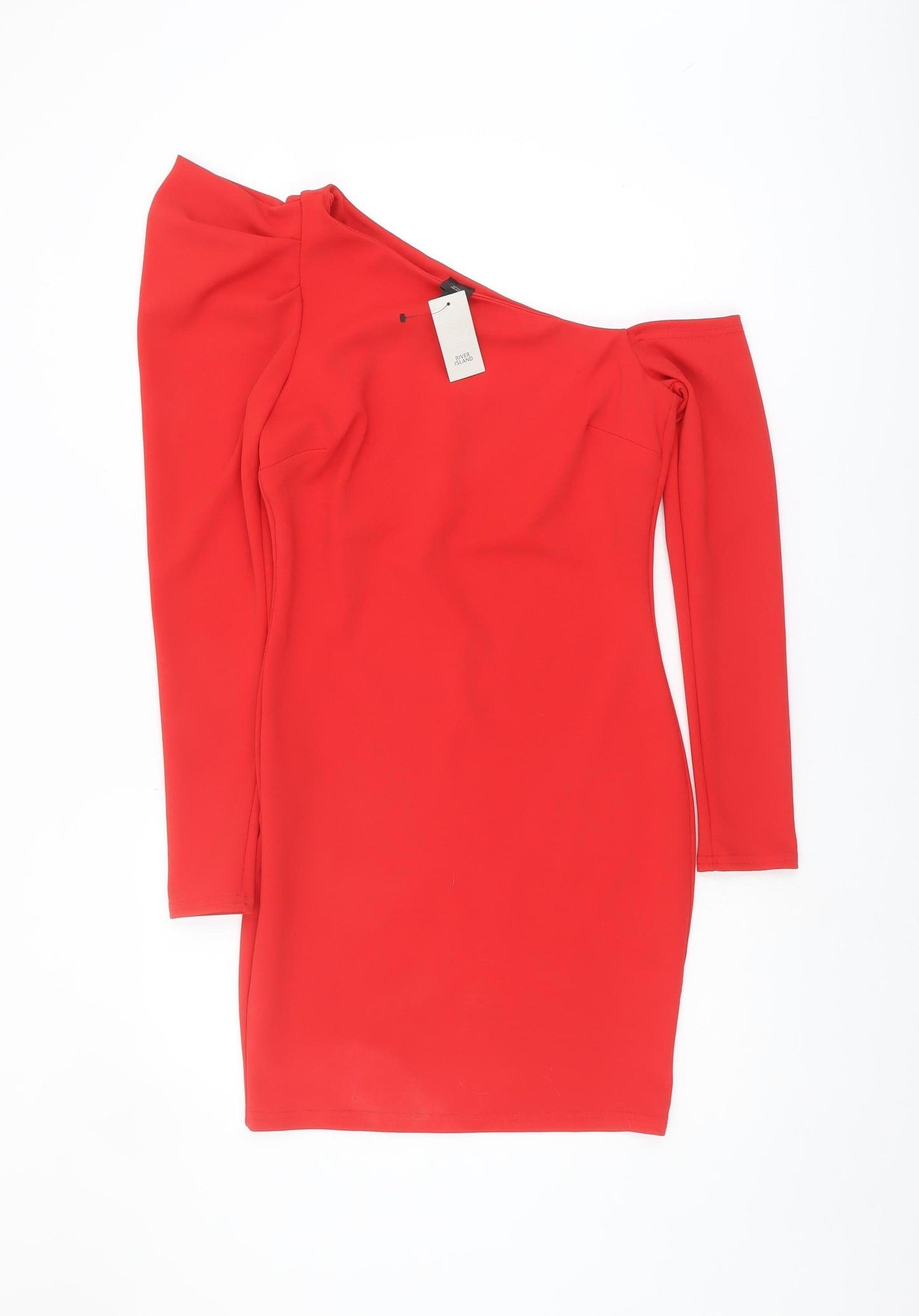 River Island Women's Red Bodycon Dress Size 10