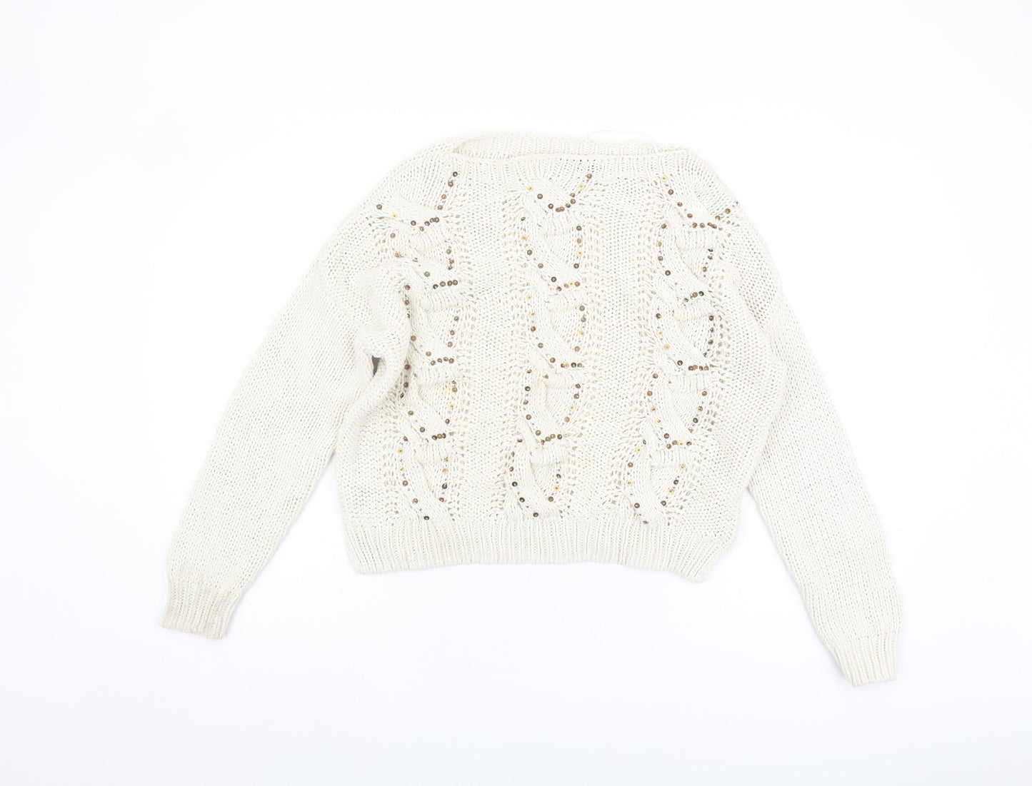 Marks and Spencer Women's Ivory Pullover Jumper Size 14