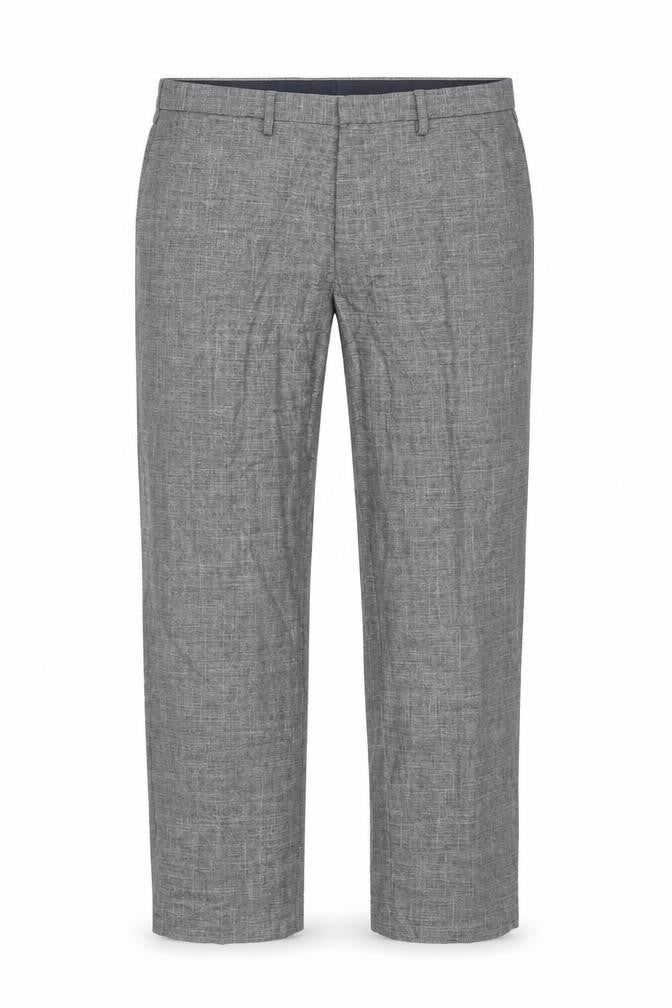 Marks and Spencer Men's Grey Slim Trousers, Size 40