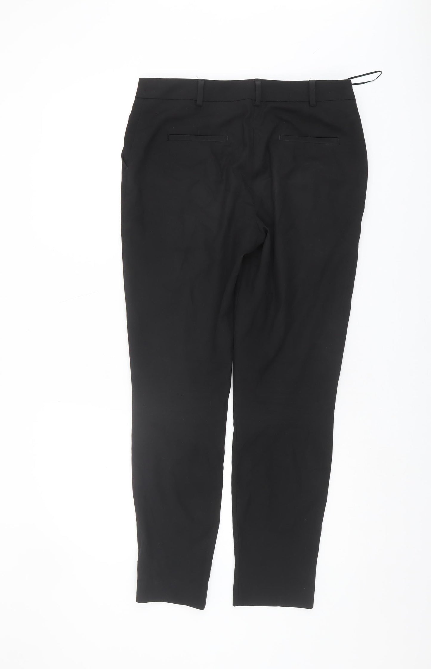 Next Women's Black Straight-Leg Trousers Size 8
