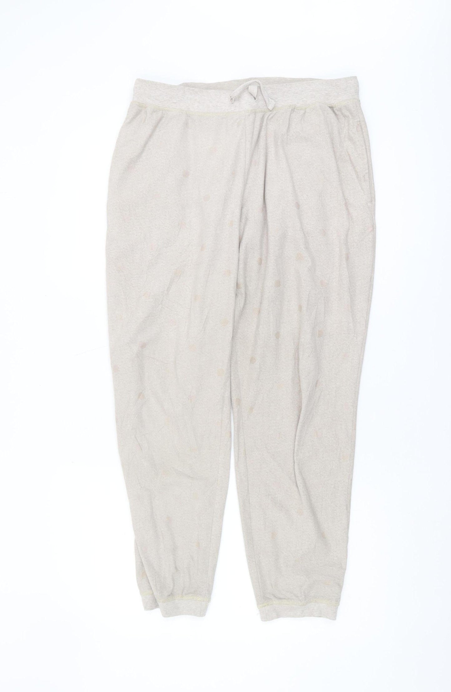 Next Women's Beige Polka Dot Joggers M