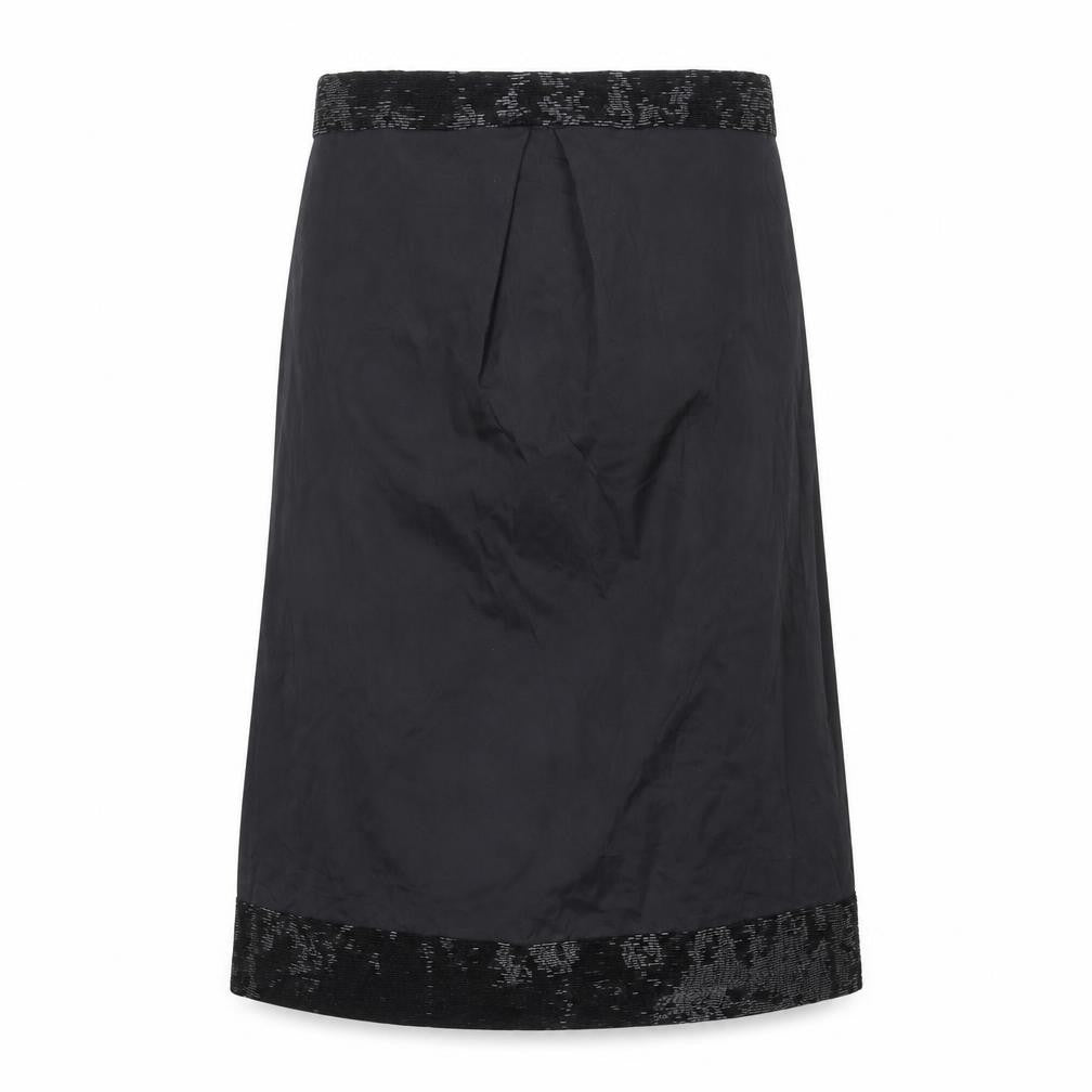 Front view of French Connection Women's Black Beaded Skirt, size 6