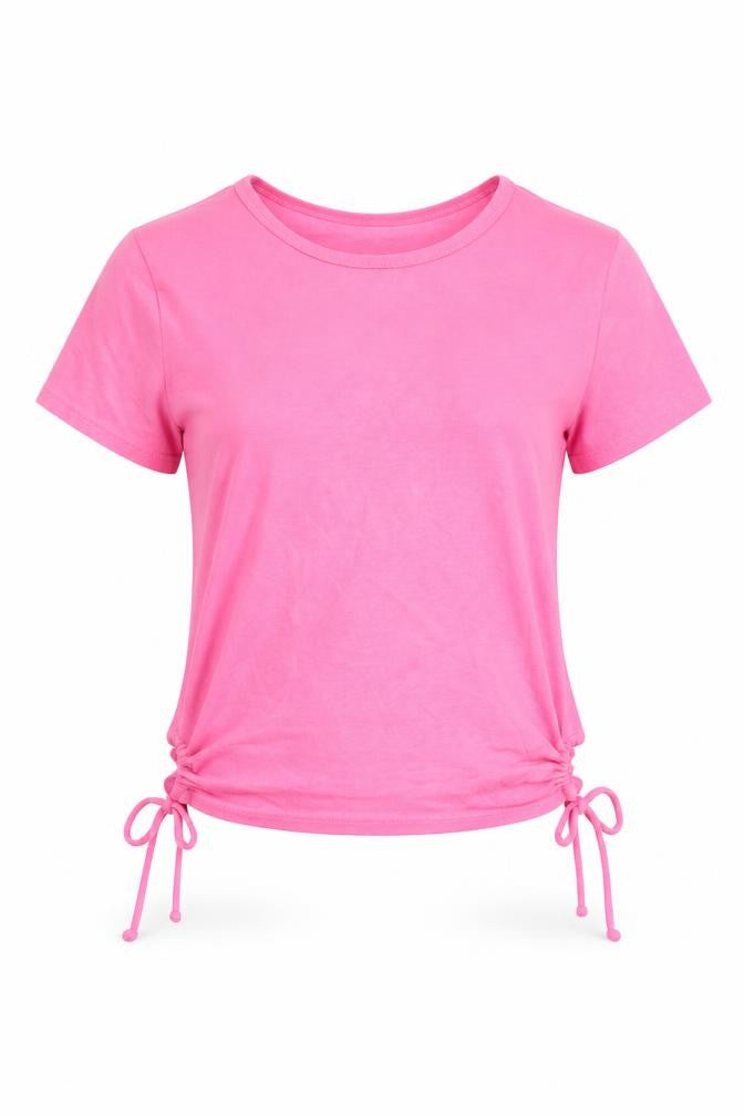 Womens UK Size M Hollister Pink Cotton Blend T-Shirt