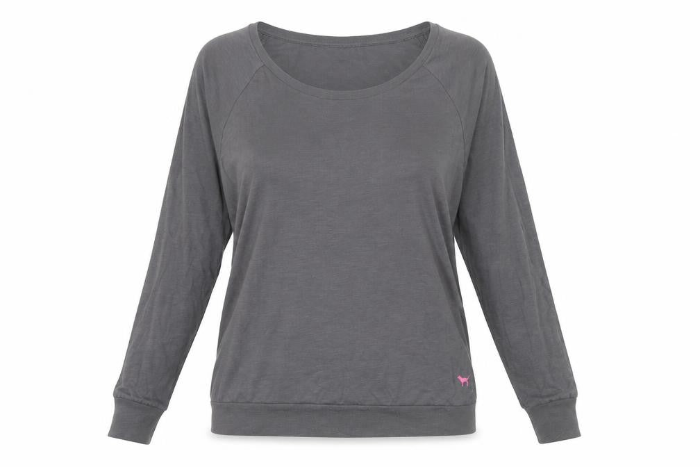 Victoria's Secret PINK Women's Grey T-Shirt M, Casual Elegance