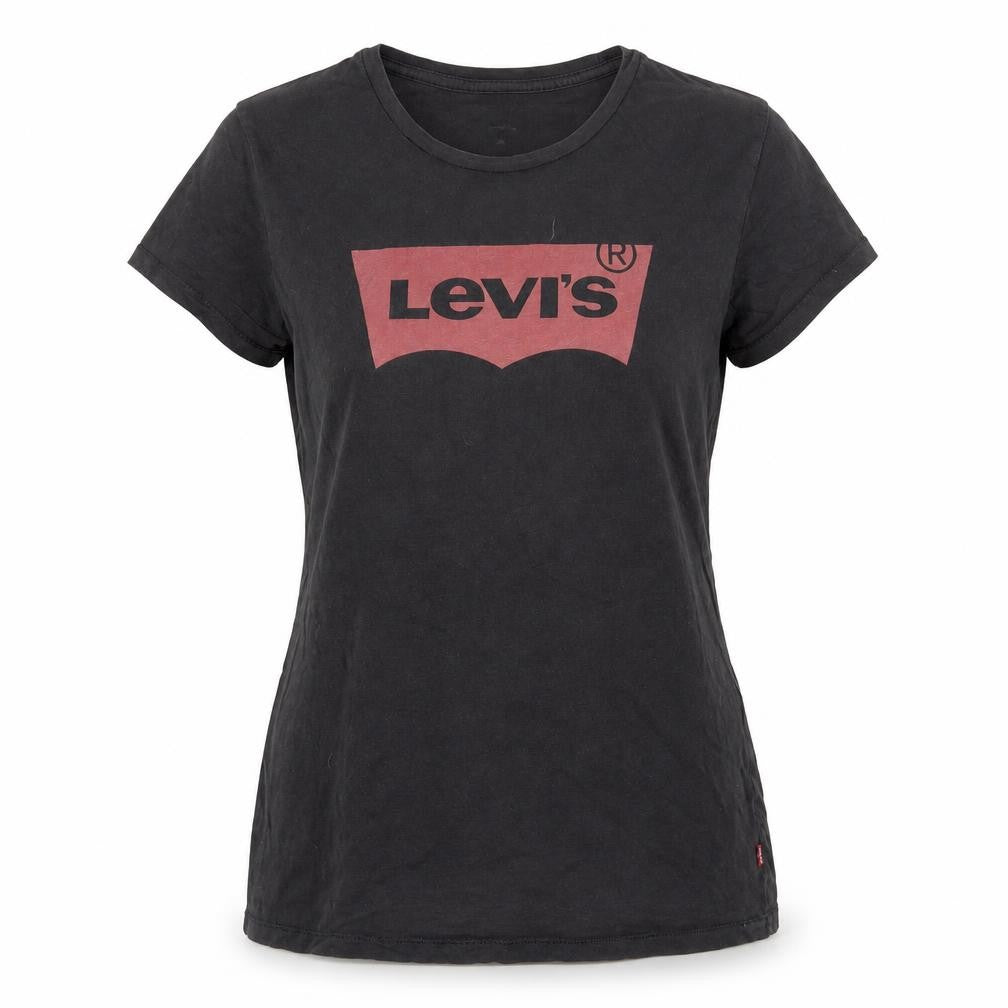 Womens UK Size M Levi's Black 100% Cotton T-Shirt