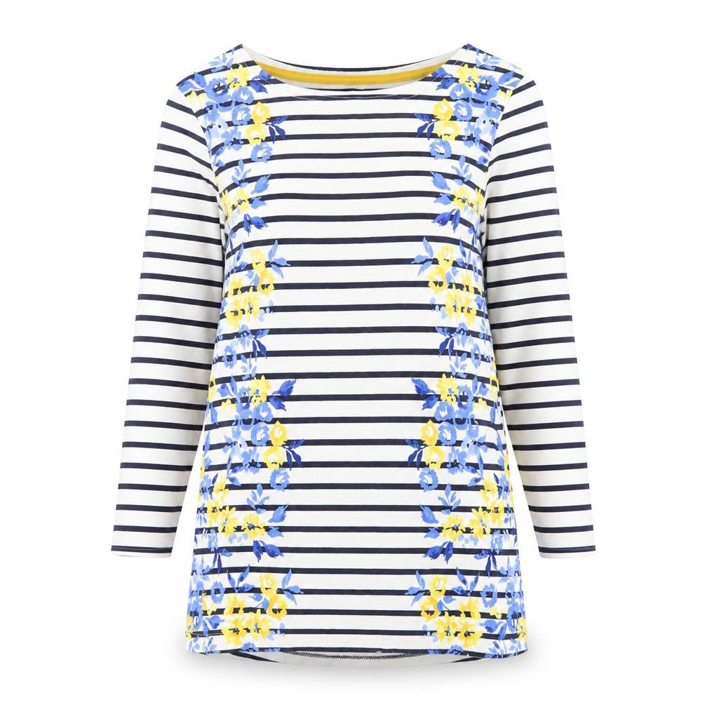 Womens UK Size 10 Joules Multicoloured 100% Cotton T-Shirt