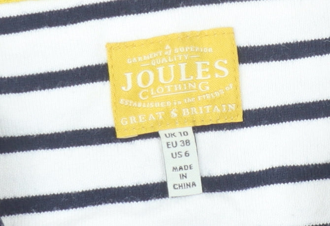 Joules Women's Multicoloured Size 10 Striped T-Shirt