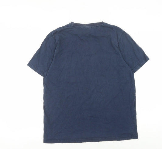 Ellesse Men's Blue Graphic Print T-Shirt, Size L