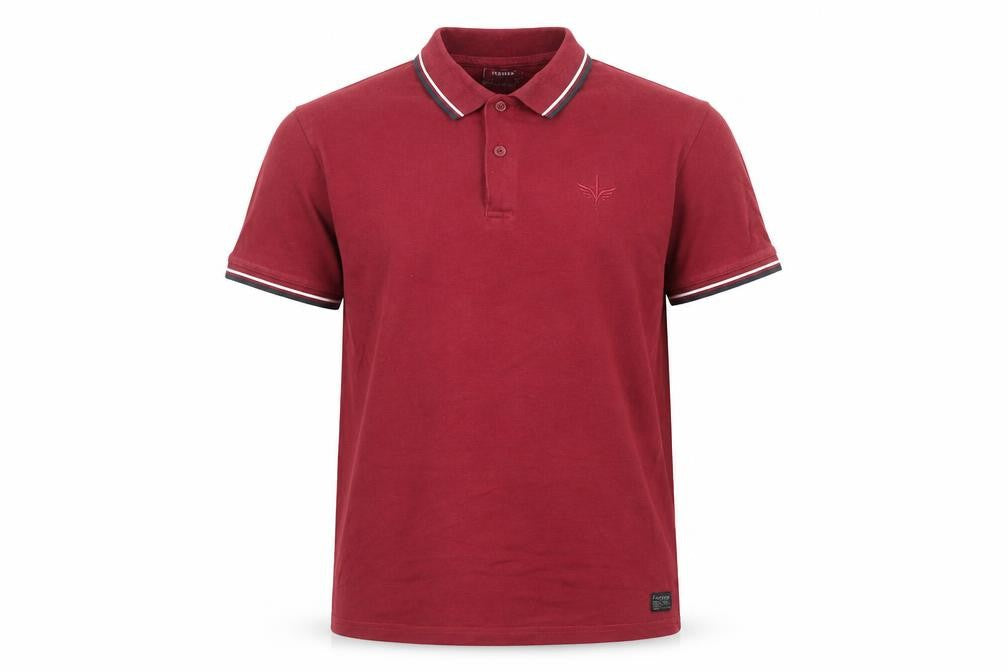 Firetrap Men's Red Polo Shirt, Size L, Short Sleeve
