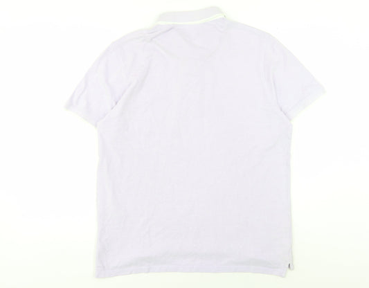 Jack & Jones Men's Purple XL Short Sleeve Polo