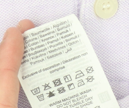 Jack & Jones Men's Purple XL Short Sleeve Polo