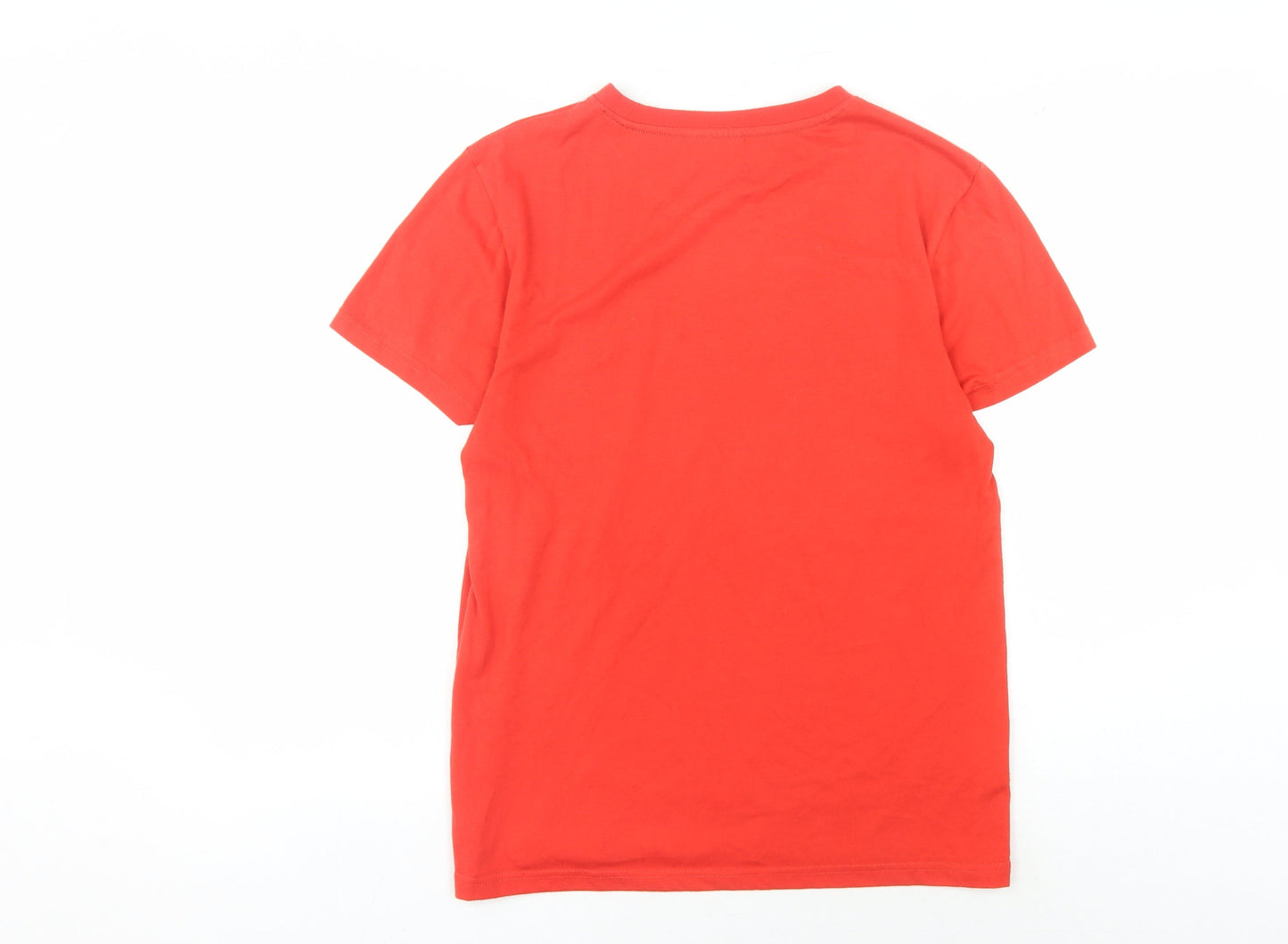 Disney Unisex Red Cartoon T-Shirt Medium