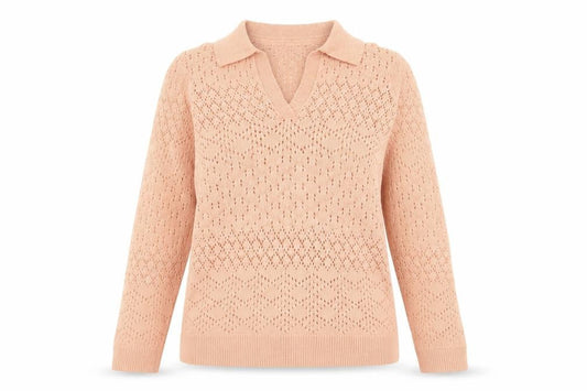 FatFace Women’s Pink Collared Pullover Jumper Size 10