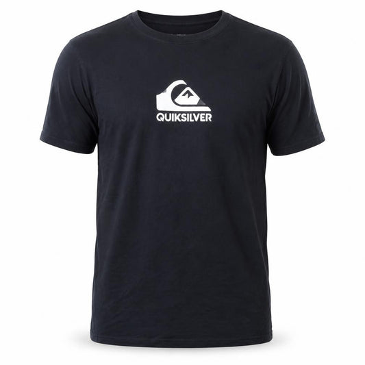 Quiksilver Men's Black T-Shirt, Size S, Solid Pullover