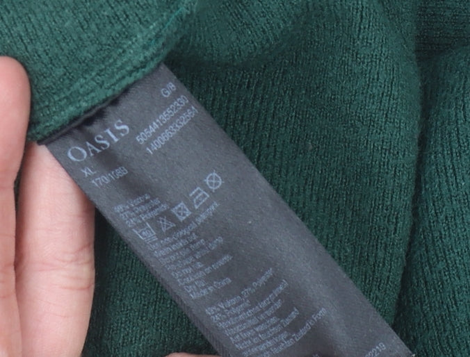 Oasis Women's Green XL Pullover Jumper