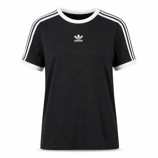 Womens UK Size 10 adidas Black Cotton T-Shirt