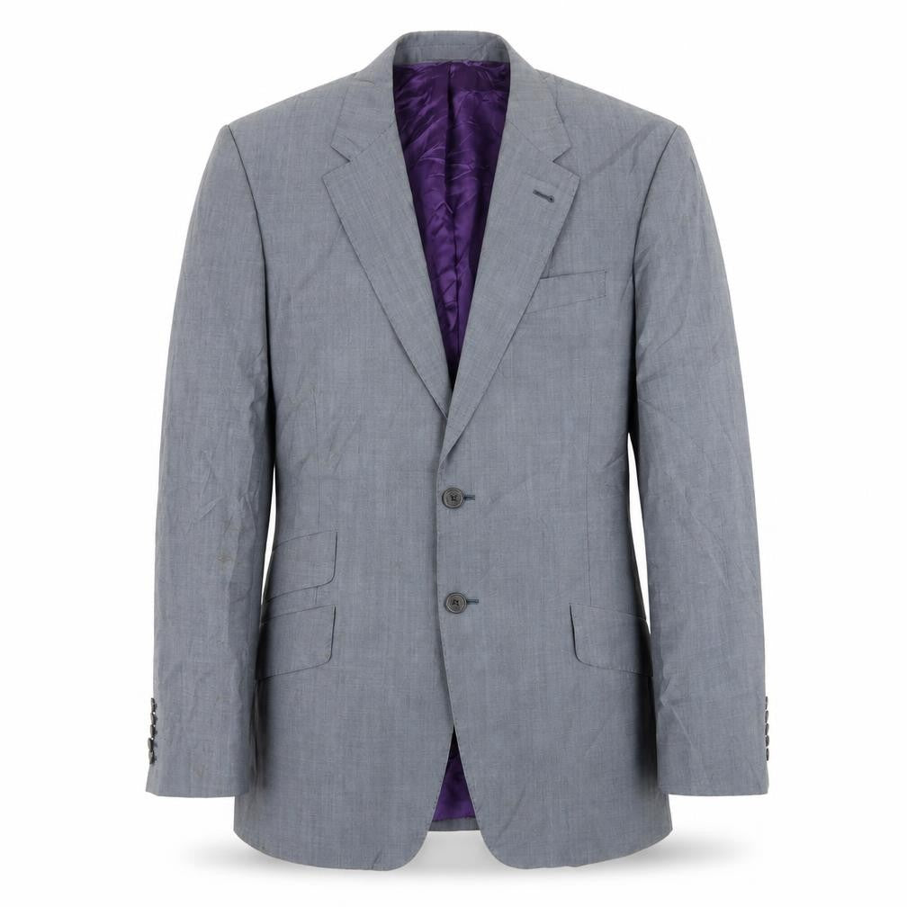 Mens 38 Chest Regular Paul Smith Grey Two-Button Blazer