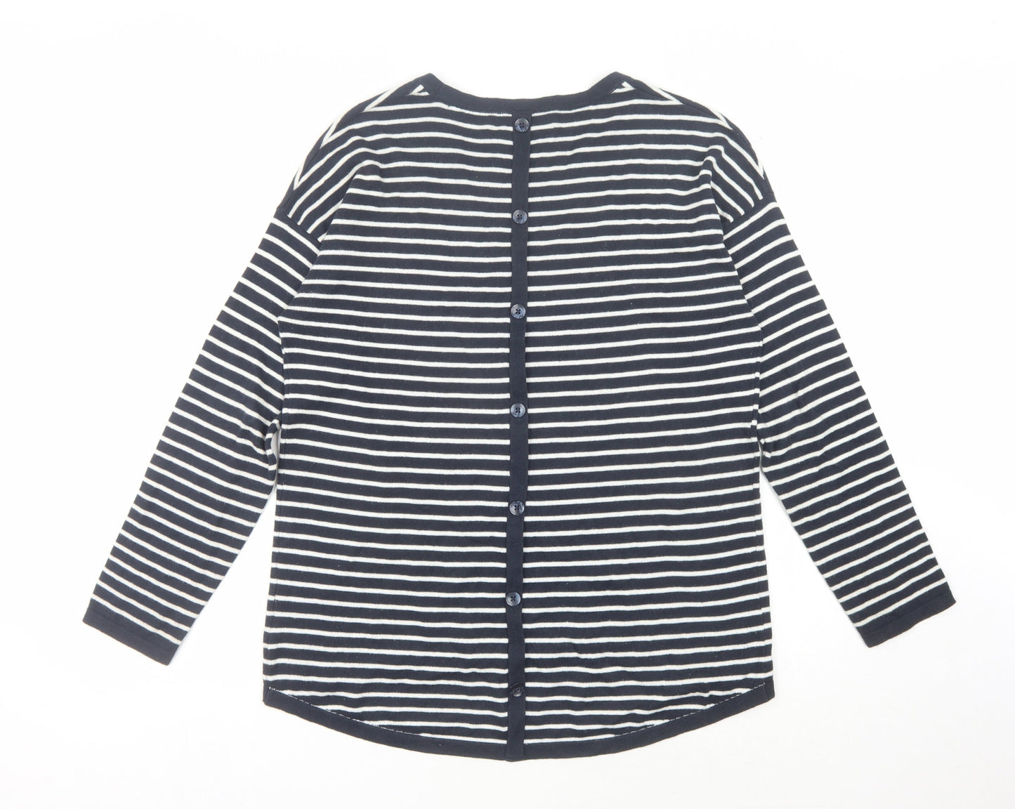 Paul Costelloe Women’s Blue Striped Pullover Jumper, M