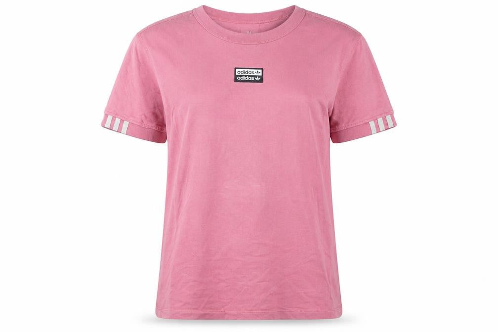 Womens UK Size XS adidas Pink 100% Cotton T-Shirt