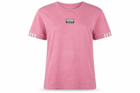 Womens UK Size XS adidas Pink 100% Cotton T-Shirt