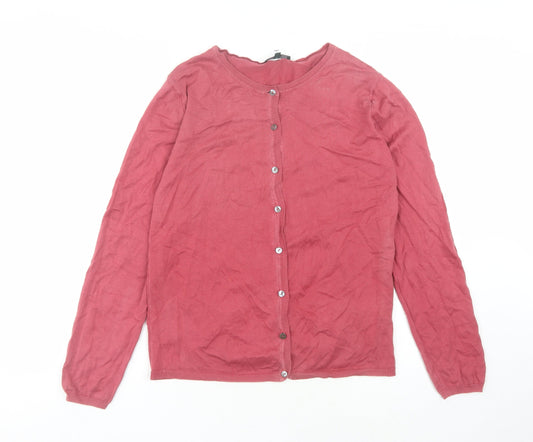 Racing Green Women's Red Cardigan Size 10