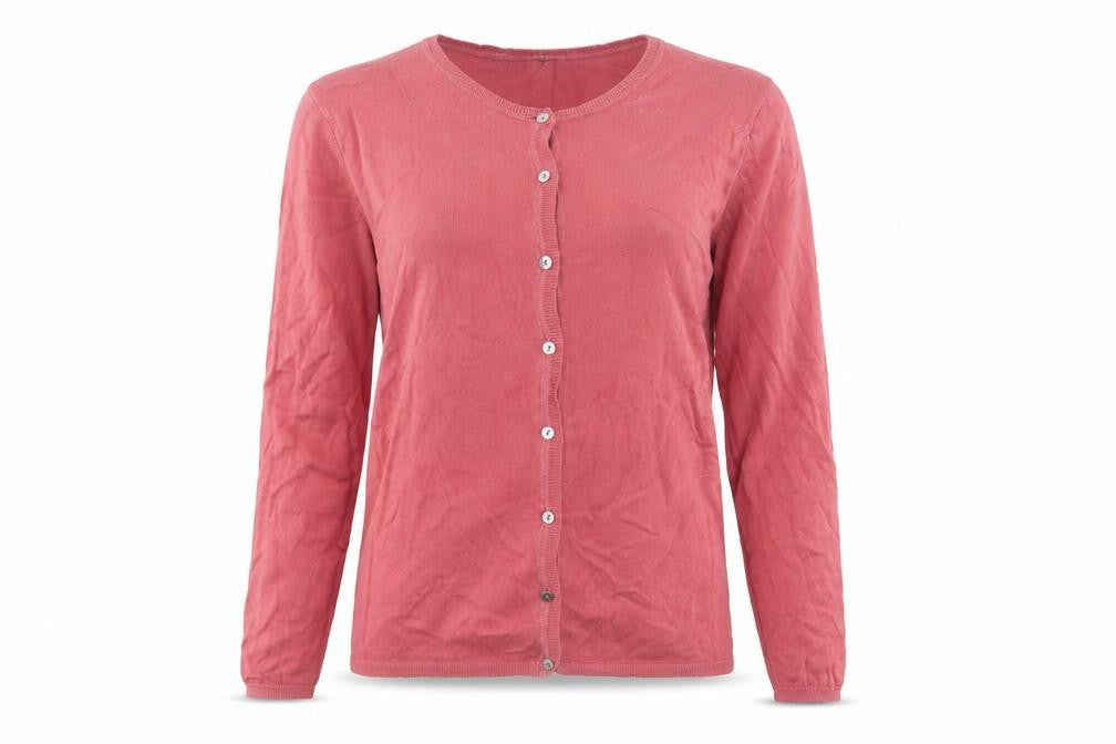 Womens UK 10 Regular Racing Green Red Cardigan