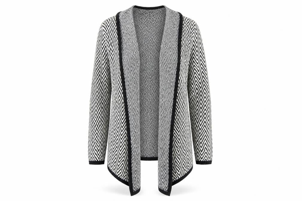 Womens UK L Regular Fenn Wright Manson Grey Cardigan