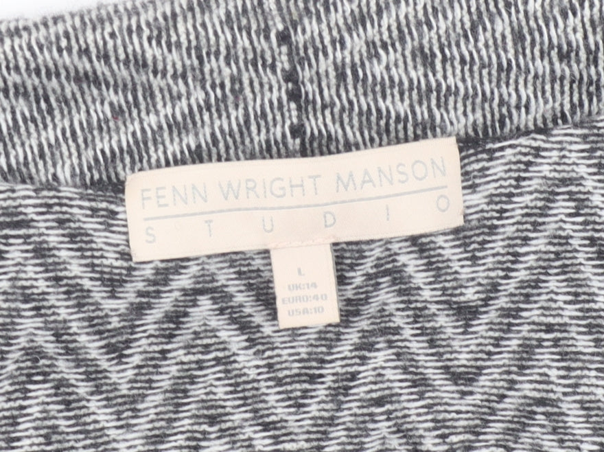 Fenn Wright Manson Women's Grey open Front Cardigan - L