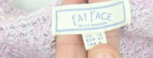 Fat Face Women's Pink Pullover Jumper, UK 12