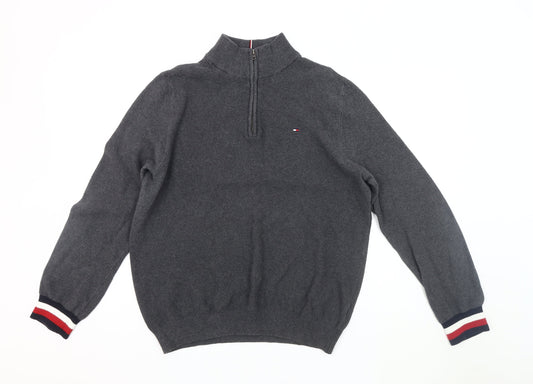 Tommy Hilfiger Men's Grey Pullover Sweatshirt L