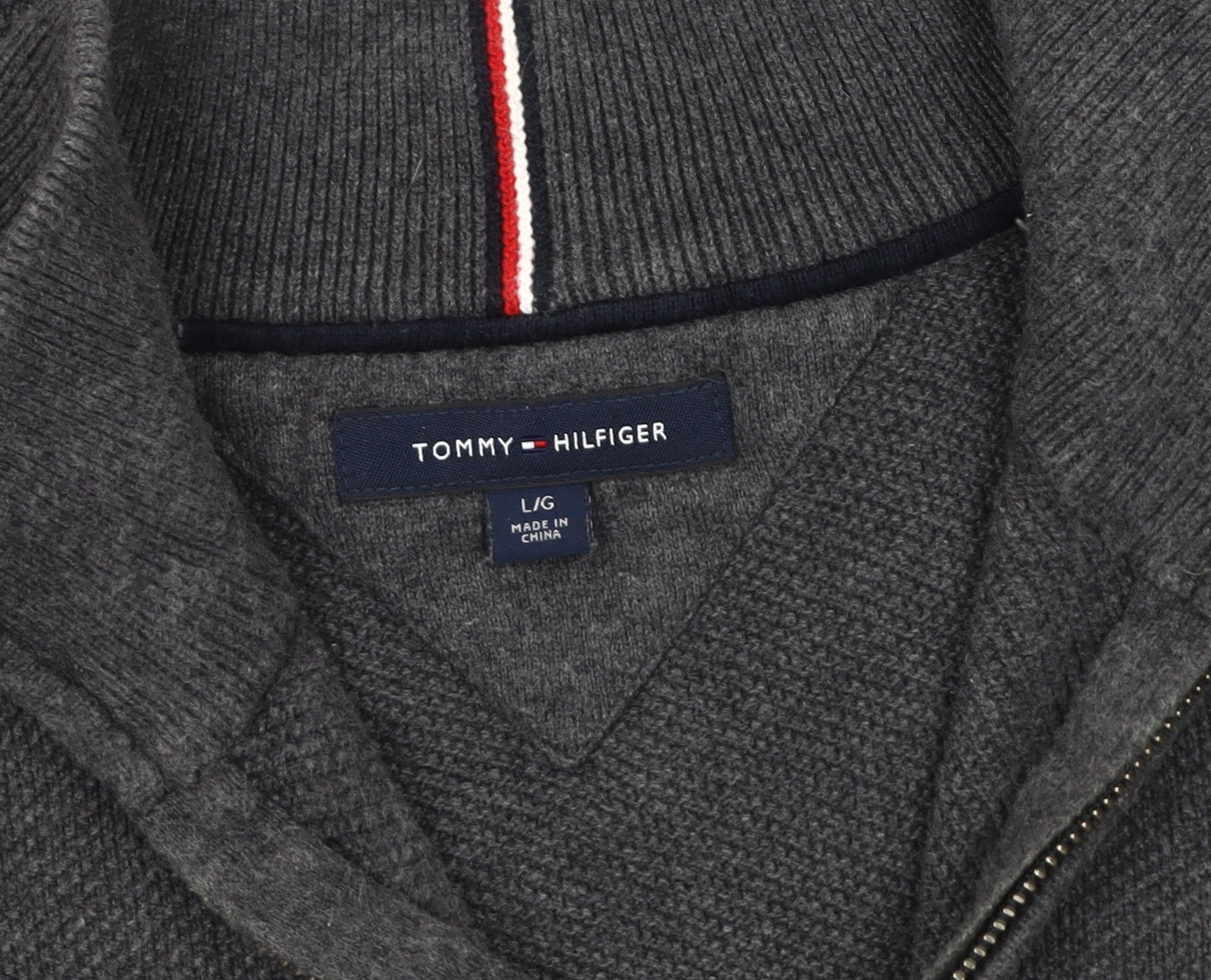 Tommy Hilfiger Men's Grey Pullover Sweatshirt L