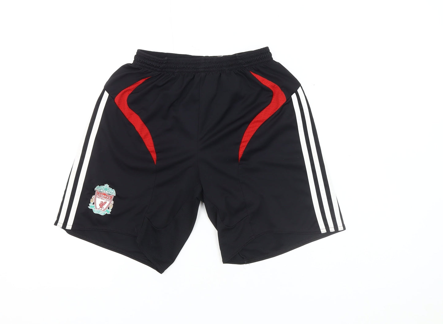 Adidas Boys Black Athletic Shorts Size 7-8 Football Gym