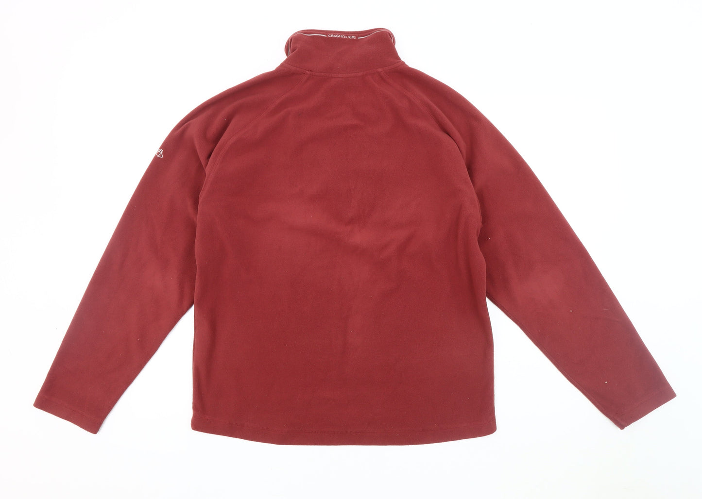 Craghoppers Men's Red 1/4 Zip Fleece Sweatshirt S