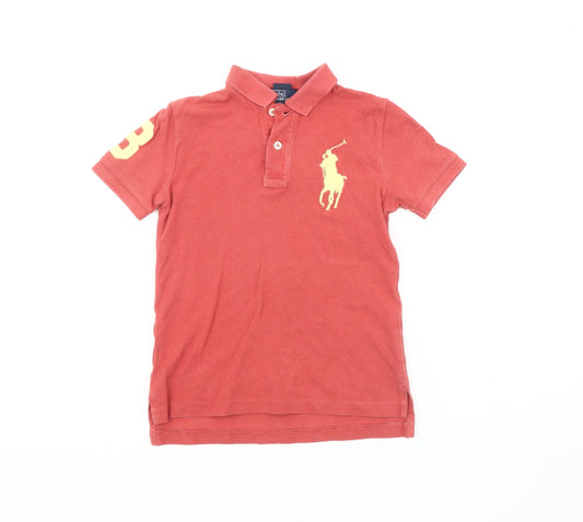 Polo Ralph Lauren Boys Red Polo Shirt 5 Years