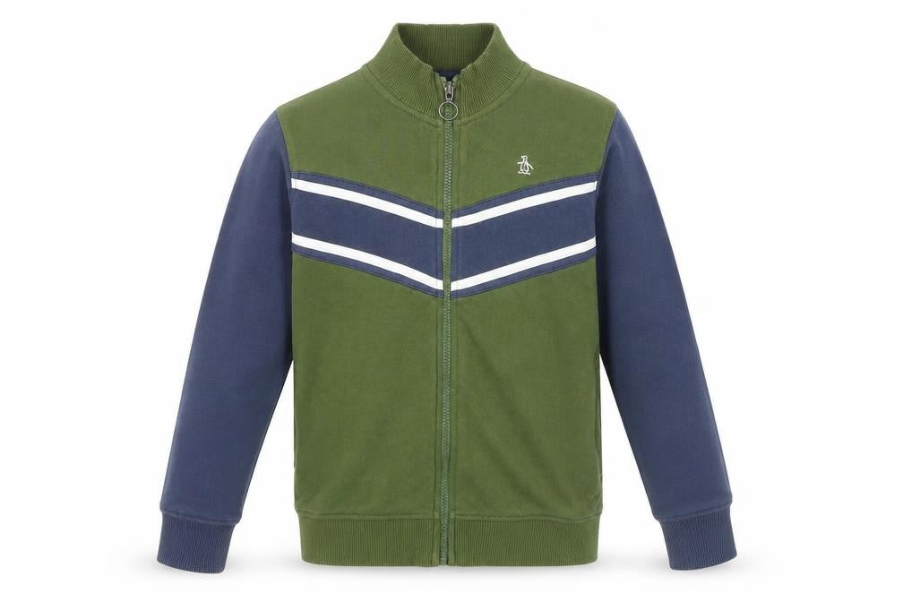 Original Penguin Boys Green Blue Track Jacket 10-11 Years
