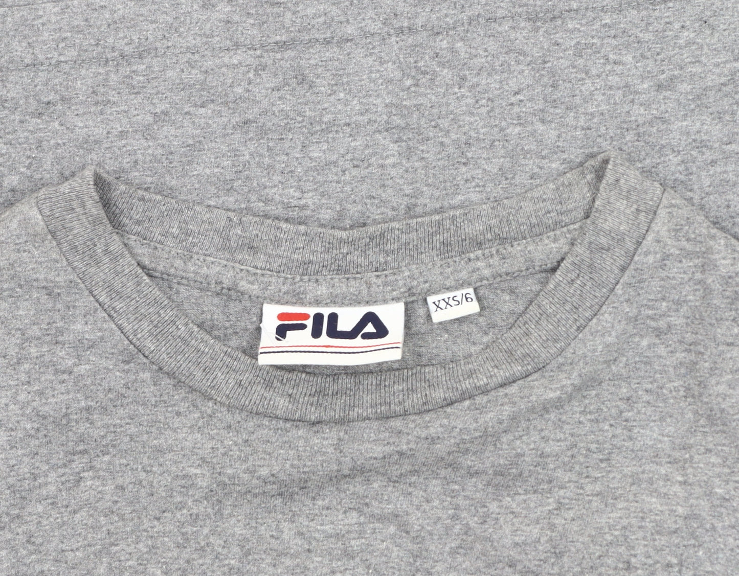 FILA Unisex Grey Long Sleeve Crew Neck T-Shirt