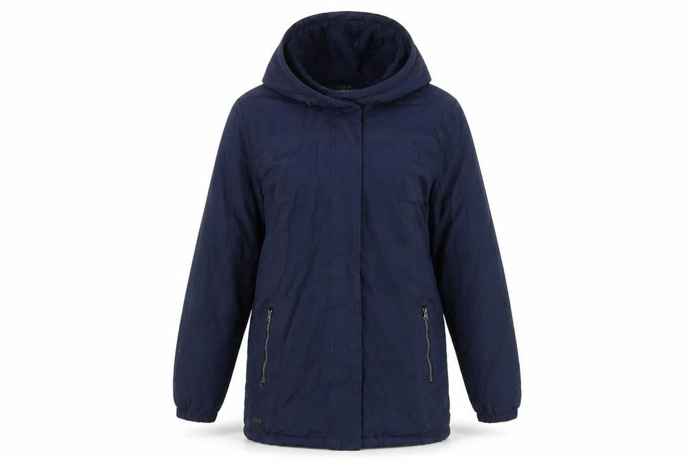 Regatta Women's Blue Hooded Parka Jacket Size 10