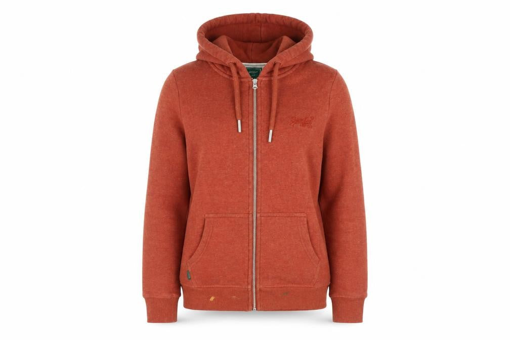 Womens UK Size 10 Regular Superdry Red Cotton Blend Jacket